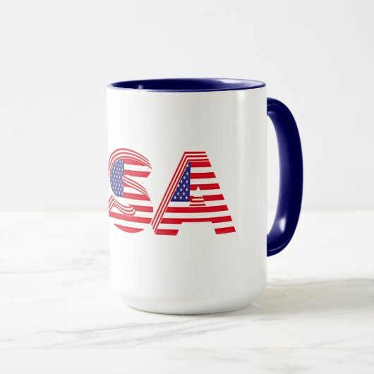 USA, patriottisch design, Mok (Voorkant rechts)