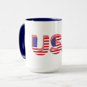 USA, patriottisch design, Mok (Voorkant links)