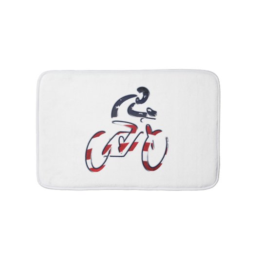 USA Patriottisch Fietsen Badmat (Voorkant)