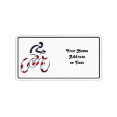 USA Patriottisch Fietsen Etiket (Voorkant)