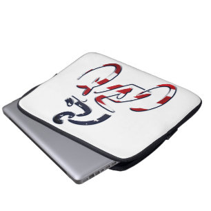 USA Patriottisch Fietsen Laptop Sleeve
