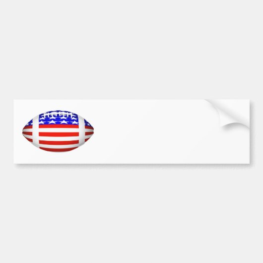 USA Patriottisch Football Sport Bumpersticker (Voorkant)