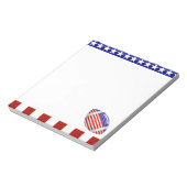 USA Patriottisch Football Sport Notitieblok (Linkerzijde)