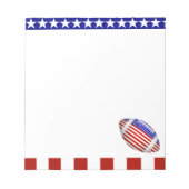 USA Patriottisch Football Sport Notitieblok (Voorkant)