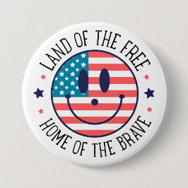 USA Patriottisch  Ronde Button 7,6 Cm