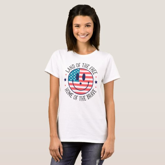 USA Patriottisch  T-shirt (Voorkant volledig)