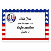 USA Patriottisch VOETBAL Sport Kaart (Achterkant)