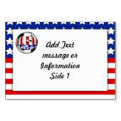 USA Patriottisch VOETBAL Sport Kaart (Voorkant)