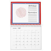 USA Patriottisch VOETBAL Sport Kalender (Jan 2027)