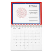 USA Patriottisch VOETBAL Sport Kalender (Mar 2027)