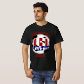USA Patriottisch VOETBAL Sport T-shirt (Voorkant volledig)