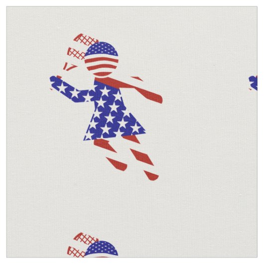 USA Patriottisch VROUWENTENNIS Stof (Close Up)