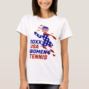 USA Patriottisch VROUWENTENNIS T-shirt