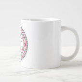 USA/patriottische 4th of July Land van de Vrijheid Grote Koffiekop (Rechts)