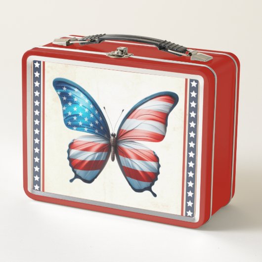 USA/patriottische 4th of July vlinder (Voorkant)