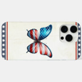 USA/patriottische 4th of July vlinder Case-Mate iPhone Case (Achterkant (horizontaal))