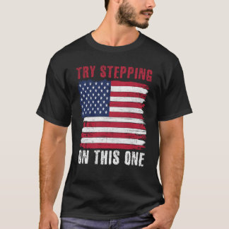 USA Patriottische Amerikaanse vlag Probeer op deze T-shirt