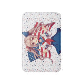 USA patriottische anime meisje Badmat (Voorkant Verticaal)