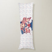 USA patriottische anime meisje Lichaamskussen (Voorkant Verticaal)