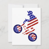 USA Patriottische Biking BMX Kaart (Voorkant)