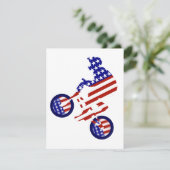 USA Patriottische Biking BMX Kaart (Staand voorkant)