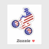 USA Patriottische Biking BMX Sticker (Vel)