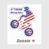 USA Patriottische Biking BMX Sticker (Vel)