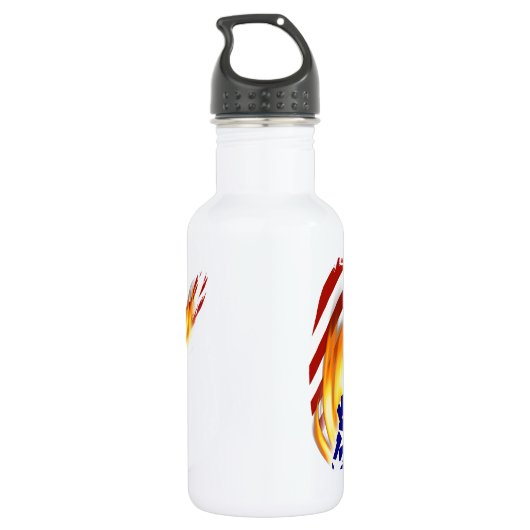 USA Patriottische BMX / VUIL FIETSEN Waterfles (Achterkant)