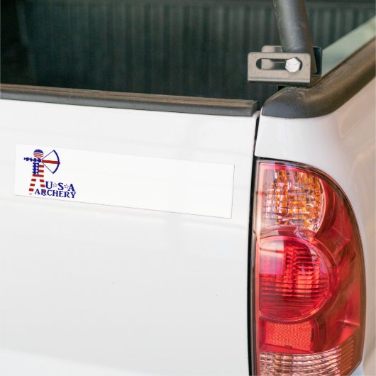 USA Patriottische BOOGSCHIETEN Bumpersticker (Op Truck)