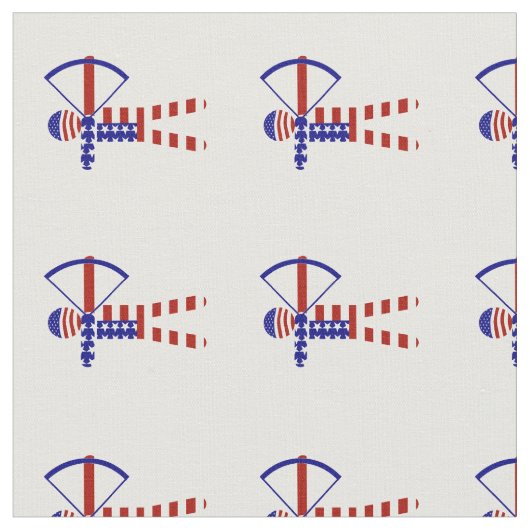 USA Patriottische BOOGSCHIETEN Stof (Close Up)