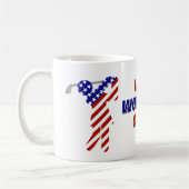 USA Patriottische Damesgolf Koffiemok (Links)