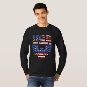 USA Patriottische Eagle 4 juli Amerikaanse vlag T-shirt (Voorkant volledig)