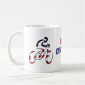 USA Patriottische Fietsen Koffiemok (Links)