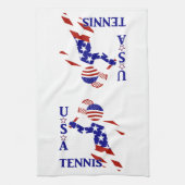 USA Patriottische HEREN TENNIS Theedoek (Verticaal)