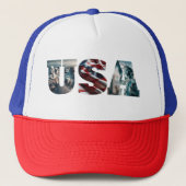USA Patriottische Iconische Amerikaanse Afbeelding Trucker Pet (Voorkant)