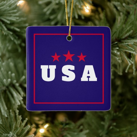 USA Patriottische kerstboom Ornament Decor (Boom)