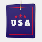 USA Patriottische kerstboom Ornament Decor (Links)
