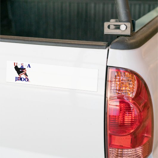 USA Patriottische Krijgskunsten JUDO Bumpersticker (Op Truck)