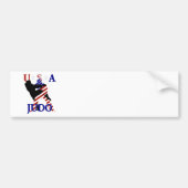 USA Patriottische Krijgskunsten JUDO Bumpersticker (Voorkant)