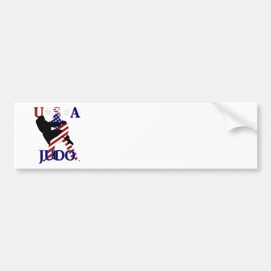 USA Patriottische Krijgskunsten JUDO Bumpersticker (Voorkant)