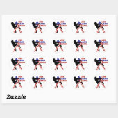 USA Patriottische Krijgskunsten JUDO Ronde Sticker (Vel)