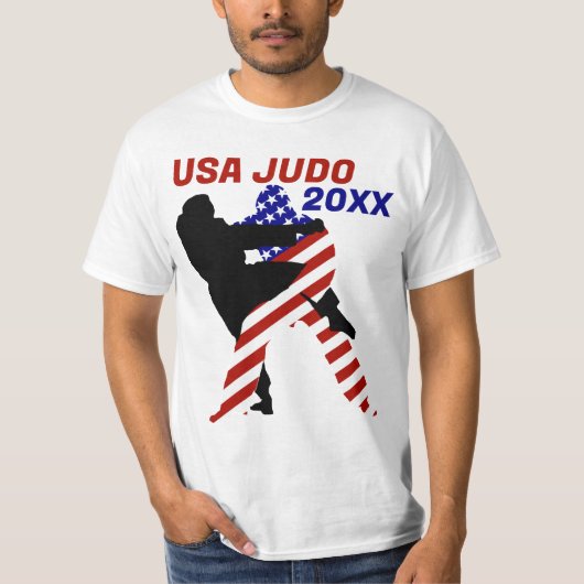 USA Patriottische Krijgskunsten JUDO T-shirt (Voorkant)