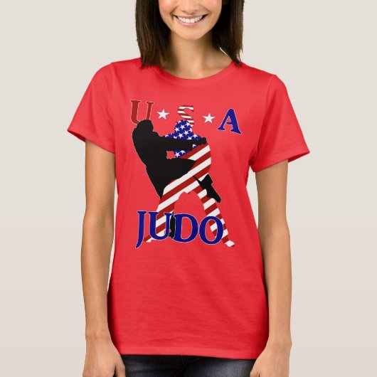 USA Patriottische Krijgskunsten JUDO T-shirt (Voorkant)