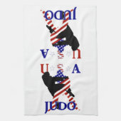 USA Patriottische Krijgskunsten JUDO Theedoek (Verticaal)
