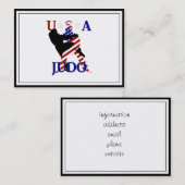 USA Patriottische Krijgskunsten JUDO Visitekaartje (Voorkant / Achterkant)