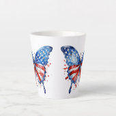 USA Patriottische Latte Mok (Voorkant)