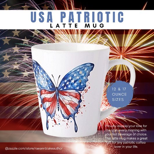 USA Patriottische Latte Mok