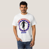 USA Patriottische MARATHON / RELAY RUN T-shirt (Voorkant volledig)
