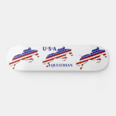 USA Patriottische Paardensport Skateboard (Horizontaal)