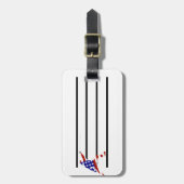 USA Patriottische Schermen En Garde Sport Bagagelabel (Voorkant verticaal)